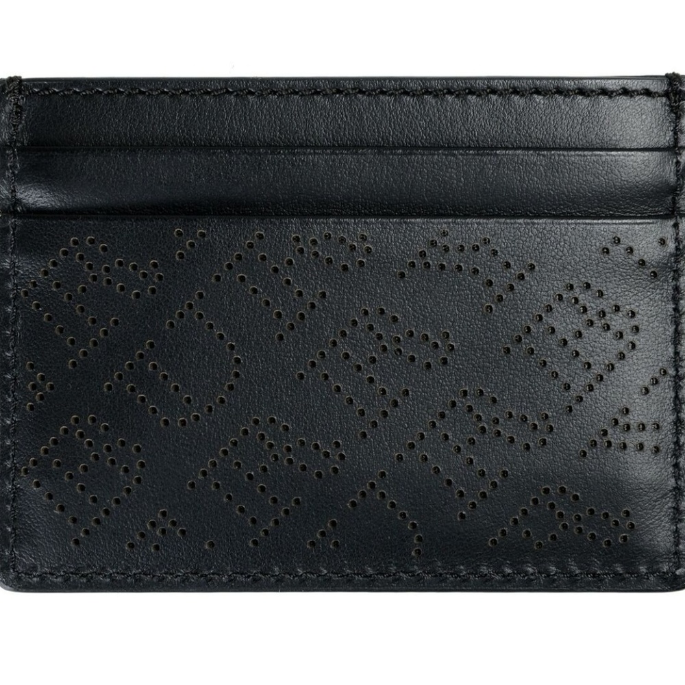 Burberry Unisex Leather Black Credit Card Case